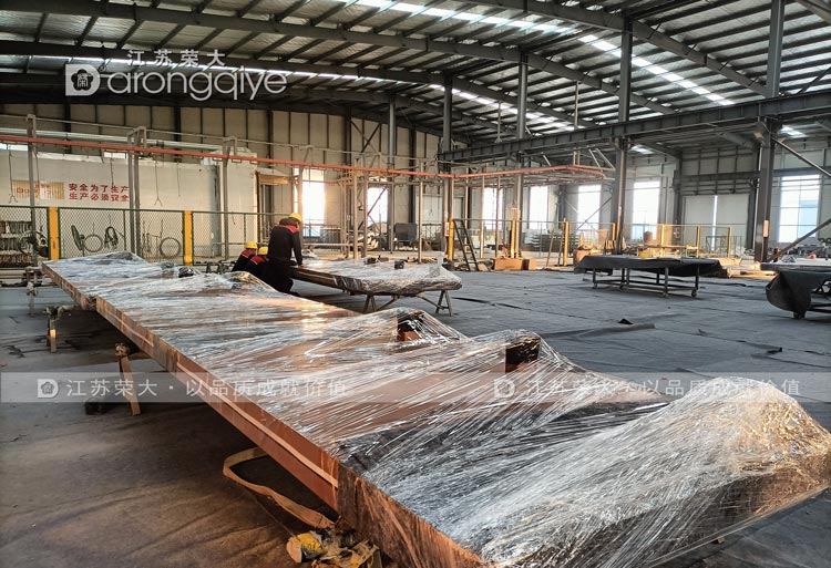 陜西新中式仿古候車亭發(fā)貨圖一