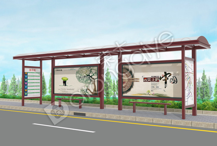 候車亭 公交站臺(tái) 宿遷候車亭廠家 江蘇榮大