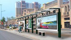 鄉(xiāng)鎮(zhèn)公交候車亭亮相宿遷耿車鎮(zhèn)