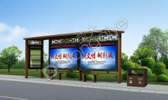 湖北新建仿古候車亭加快城市距離